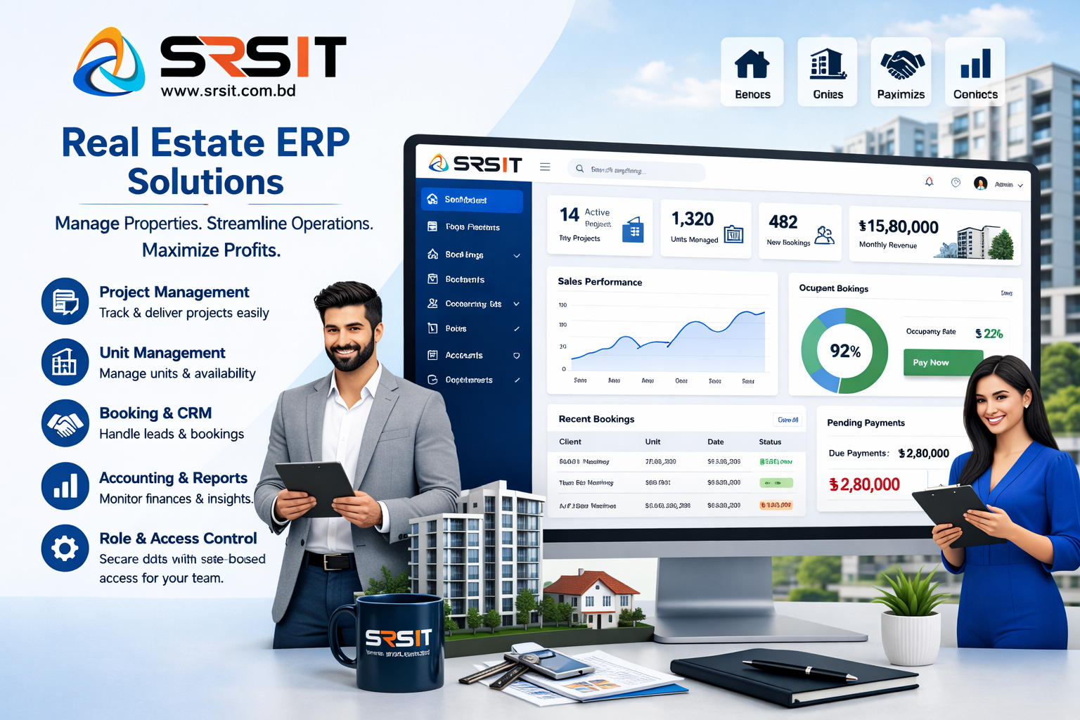 Real Estate ERP Software Features